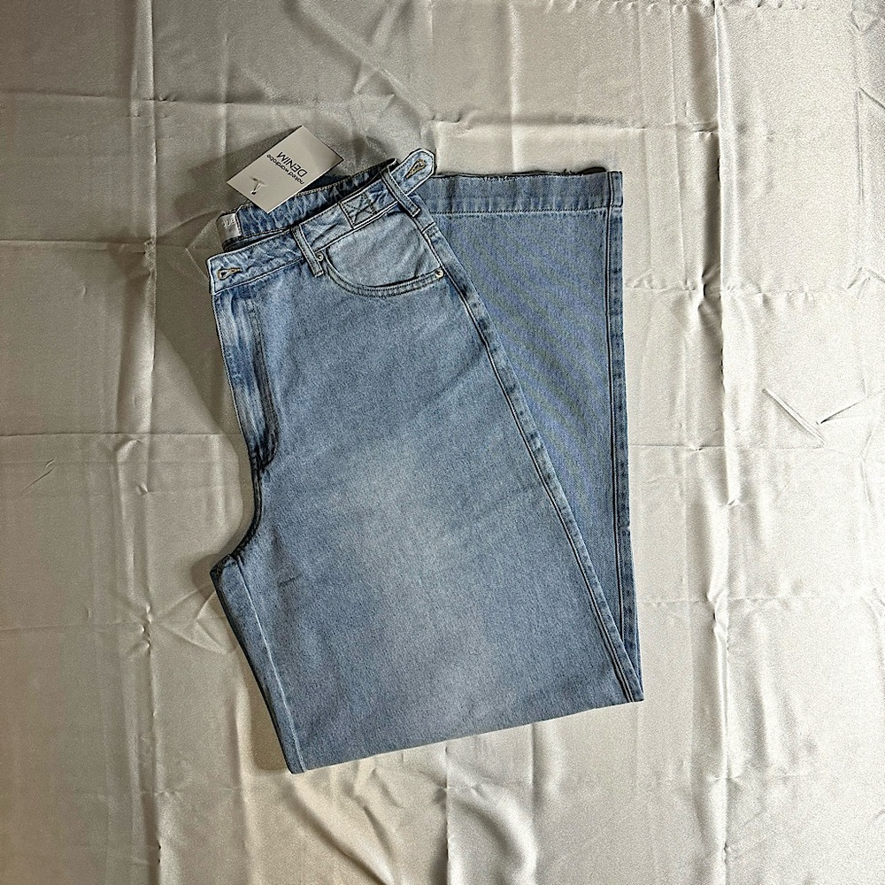 Oversized Denim Wide Leg Pant SZ 32